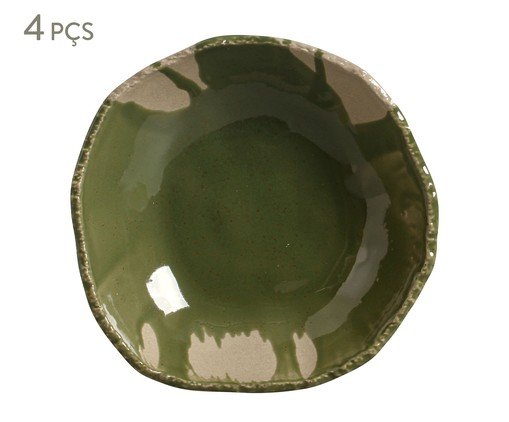 Jogo de Pratos Fundo Orgânico Eco Stone Amazônia Verde, Verde | WestwingNow