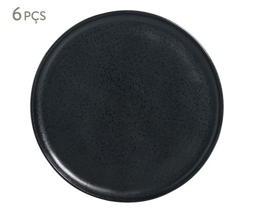 Jogo de Pratos Raso Bio Eclipse Preto - 27,5cm, Preto | WestwingNow