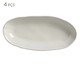 Jogo de Travessas Oval Funda Orgânico Glam Branco, Cinza | WestwingNow