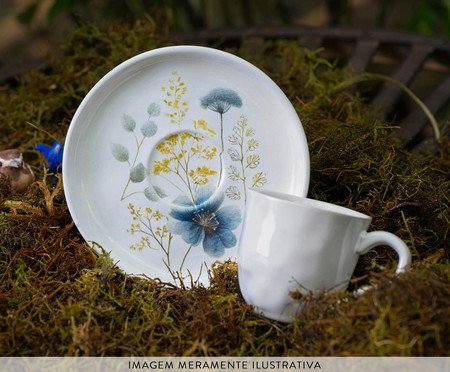 Jogo de Xícaras para Café Bio Bella Floral | Westwing