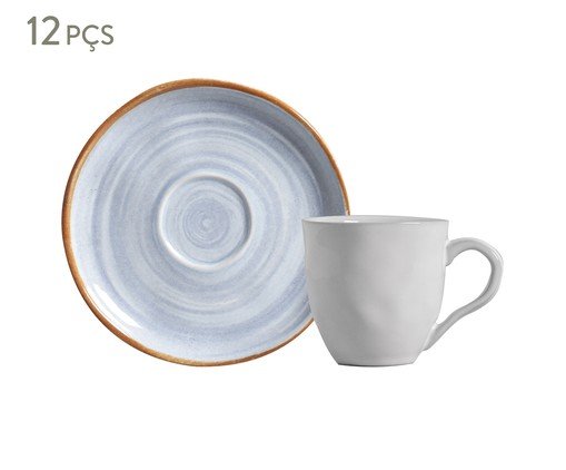 Jogo de Xícaras para Café Bio Era Étnico, Azul | WestwingNow