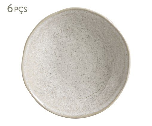 Jogo de Pratos Fundo Orgânico Latte Cru, Bege | WestwingNow