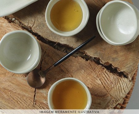 Jogo de Ramequins Pequeno Orgânico Clay Areia | Westwing