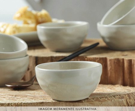 Jogo de Ramequins Pequeno Orgânico Clay Areia | Westwing