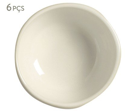 Jogo de Ramequins Pequeno Orgânico Clay Areia | Westwing