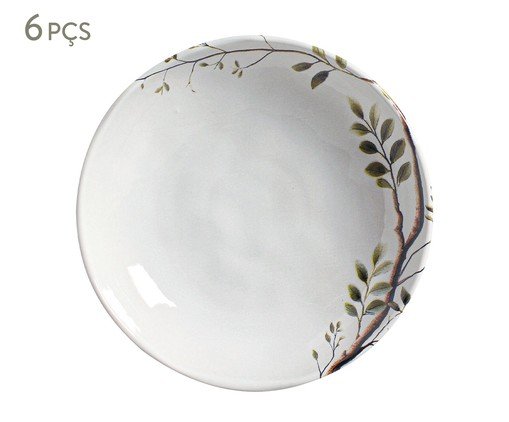 Jogo de Pratos Fundo Bio Birdy Animal, Cinza | WestwingNow