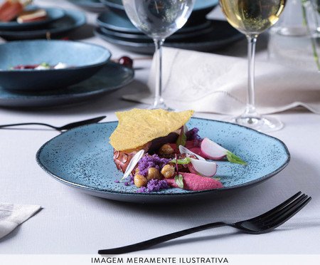 Aparelho de Jantar Orgânico Petroleum Azul | Westwing