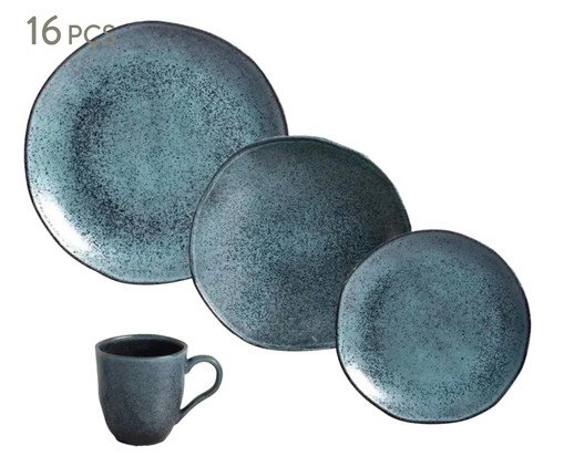 Aparelho de Jantar Orgânico Petroleum Azul, Azul | WestwingNow