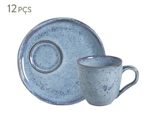 Jogo de Xícaras para Chá Descentralizado Bio Breeze Azul Claro, Azul | WestwingNow