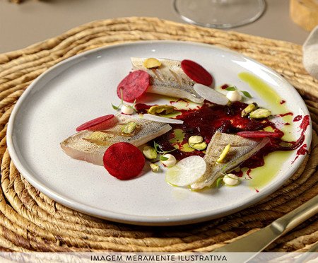 Jogo de Pratos para Sobremesa Bio Glam Branco | Westwing