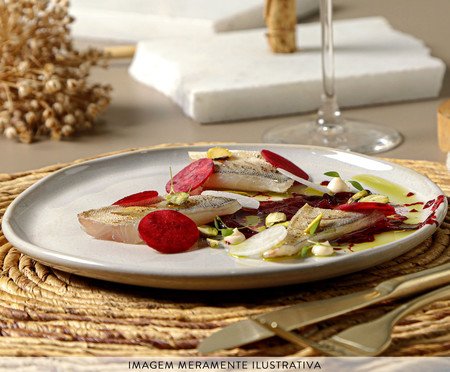 Jogo de Pratos para Sobremesa Bio Glam Branco | Westwing