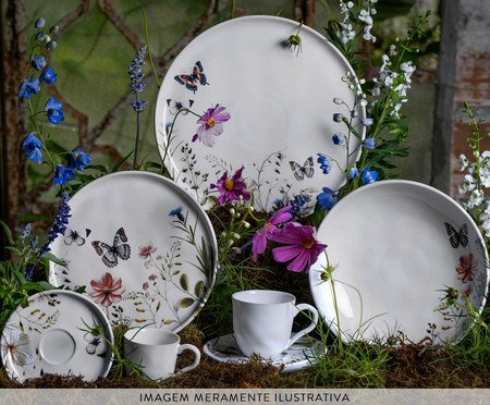 Jogo de Xícaras para Chá Bio Encanto Floral | Westwing