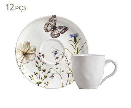 Jogo de Xícaras para Chá Bio Encanto Floral | Westwing