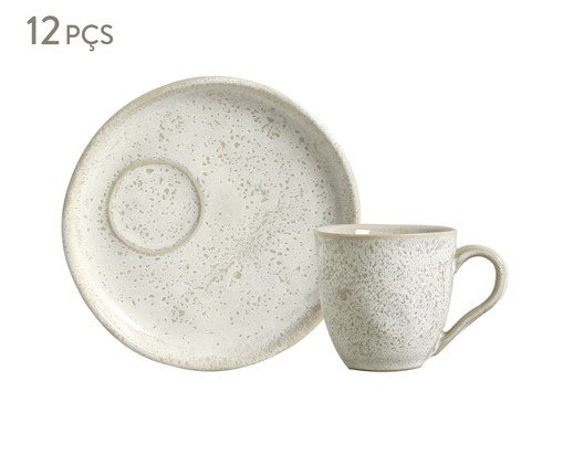 Jogo de Xícaras para Café Descentralizado Bio Vanilla Cru, Bege | WestwingNow