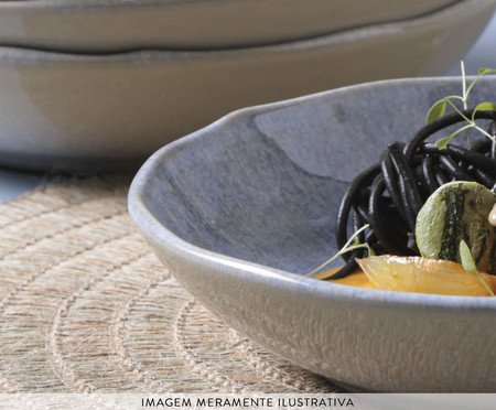 Jogo de Pratos Fundo Bio Wave Azul | Westwing