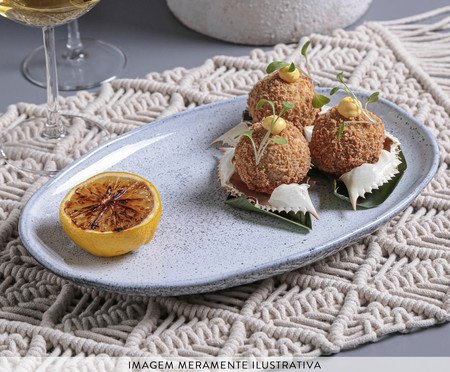 Jogo de Travessas Oval Orgânico Echo Branco | Westwing