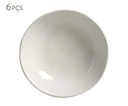 Jogo de Pratos Fundo Bio Glam Branco - 22,5cm | Westwing