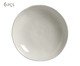 Jogo de Pratos Fundo Bio Glam Branco - 22,5cm, Cinza | WestwingNow