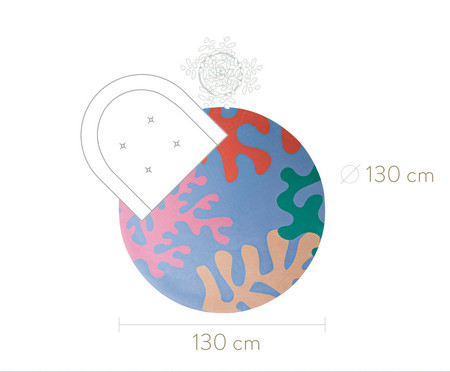 Tapete Redondo Infantil Maria | Westwing