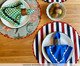 Jogo de Lugar Americano Fundo do Mar Listras Com Sianinha Azul Marinho, blue | WestwingNow