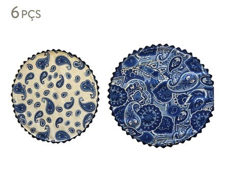 Jogo de Lugar Americano Paisley Azul | Westwing