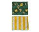 Lugar Americano Retangular de Bananas Amarelo e Branco, yellow | WestwingNow