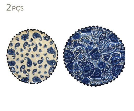 Jogo de Lugar Americano Paisley Azul, blue | WestwingNow