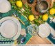Lugar Americano Retangular de Bananas Verde e Branco, green | WestwingNow