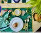 Lugar Americano Retangular de Bananas Verde e Branco, green | WestwingNow