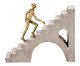 Escultura Subida na Escada Areia e Dourada, multicolor | WestwingNow