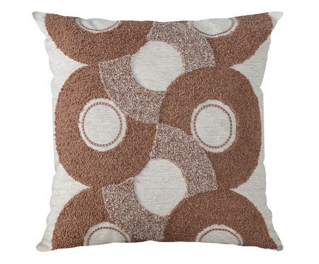 Almofada Concept 535 Bordada Rosê e Linho