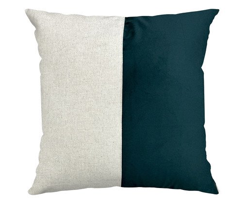 Almofada Concept com Recortes Turquesa e Linho, multicolor | WestwingNow
