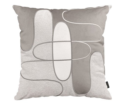 Almofada Concept 432 Bordada Bege e Castor, beige | WestwingNow