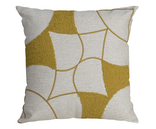 Almofada Concept 496 Bordada Mostarda e Linho, multicolor | WestwingNow