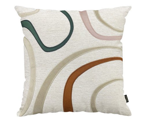 Almofada Concept Bordada Castor, Terracota e Verde, green | WestwingNow