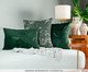 Almofada Concept Artesanal Verde e Cinza, green | WestwingNow