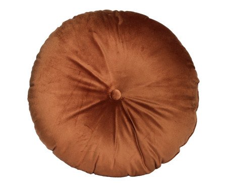 Almofada Premium com Botão Terracota | Westwing