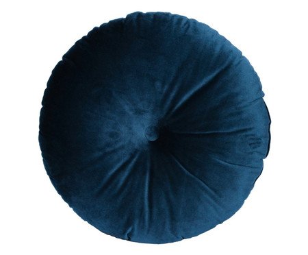 Almofada Premium com Botão Marinho | Westwing