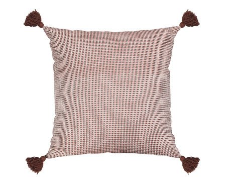 Almofada Concept com Tassel Terracota e Linho