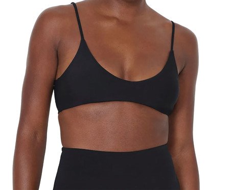 Top Biquíni Alças Finas Preto | Westwing
