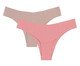 Kit Com 2 Calcinhas Biquíni Invisível Rosa Claro e Bege, undefinable | WestwingNow