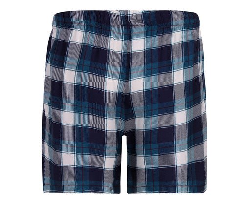 Short Masculino Em Viscose Estampada Folk - Estampa Xadrez Folk, undefinable | WestwingNow