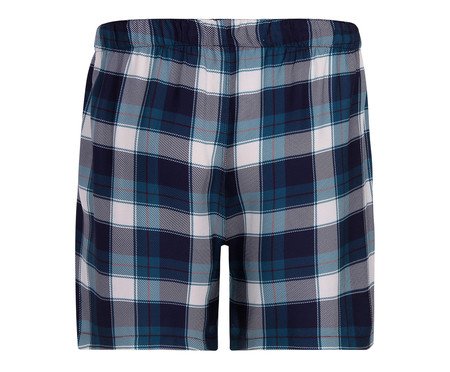 Short Masculino Em Viscose Estampada Folk - Estampa Xadrez Folk | Westwing