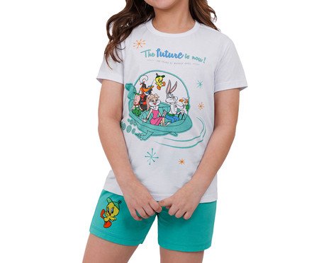Pijama Regata Infantil Jetsons By Mashups Branco | Westwing