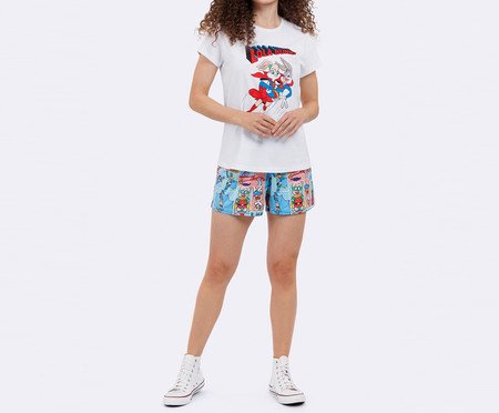 Pijama Manga Curta Lola Bunny Branco | Westwing