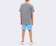 Pijama Manga Curta Infantil Masculino Ciborgue Jovens Titãs Grafite, grey | WestwingNow
