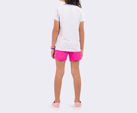 Pijama Manga Curta Infantil Jovens Titãs Mescla | Westwing