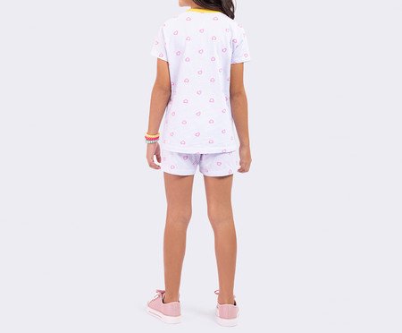 Pijama Manga Curta Infantil Meninas Superpoderosas Branco | Westwing