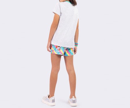 Pijama Manga Curta Infantil Meninas Superpoderosas Mescla Mescla | Westwing