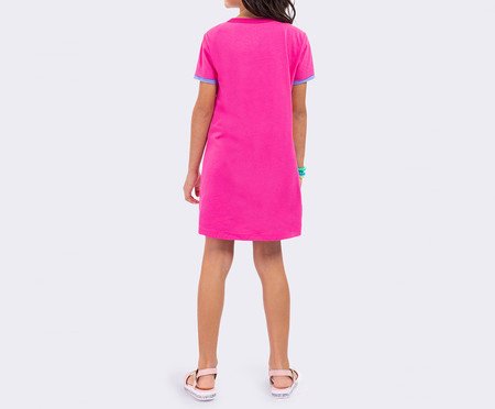 Camisola Manga Curta Infantil Jovens Titãs Fucsia | Westwing